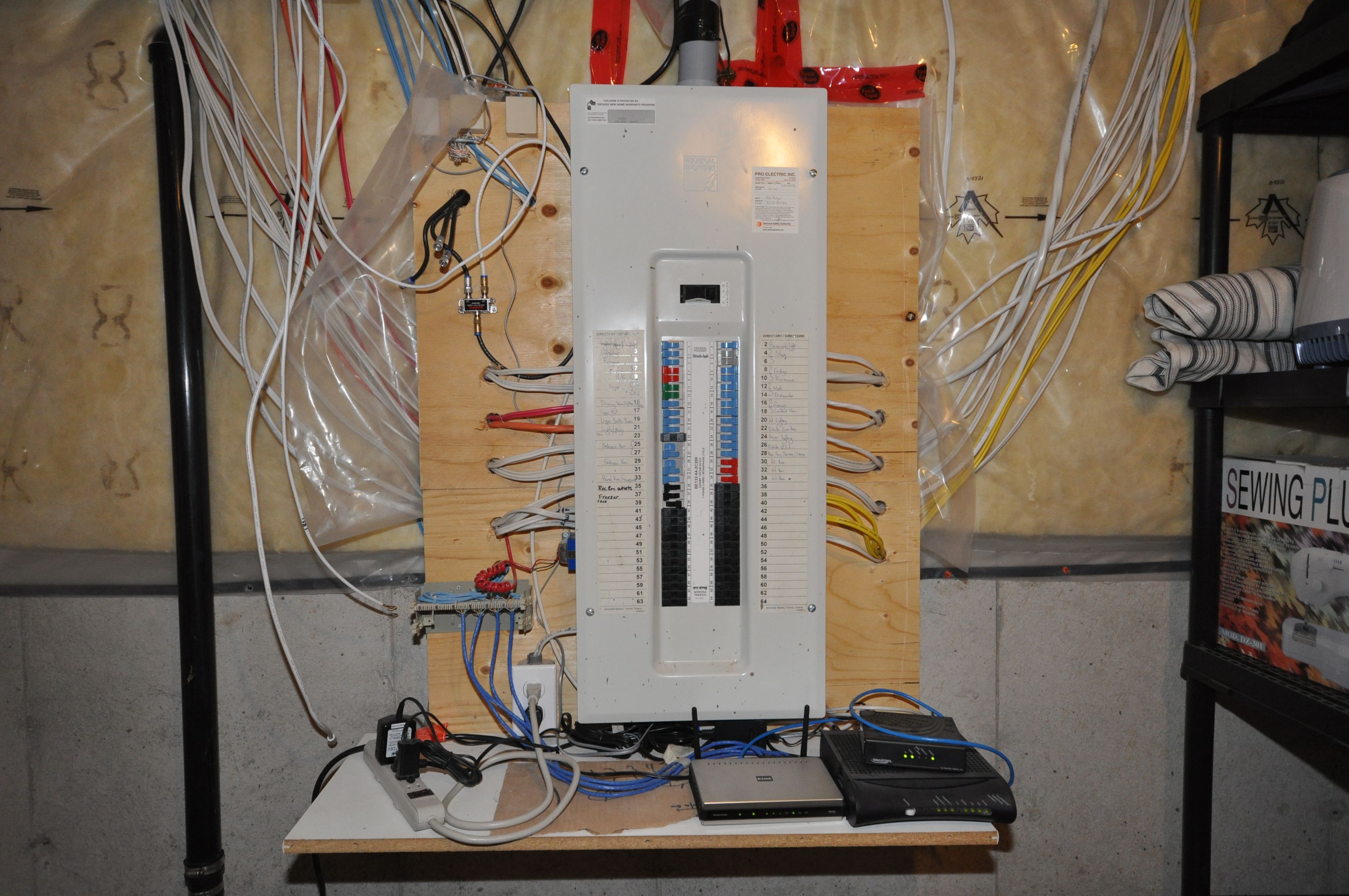 200 Amp Panel & CAT5 wired
